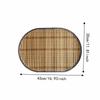 Rustic Bamboo Placemat Lightweight Kitchen Table Mat New Table Protection Mat  Dining Room Layout