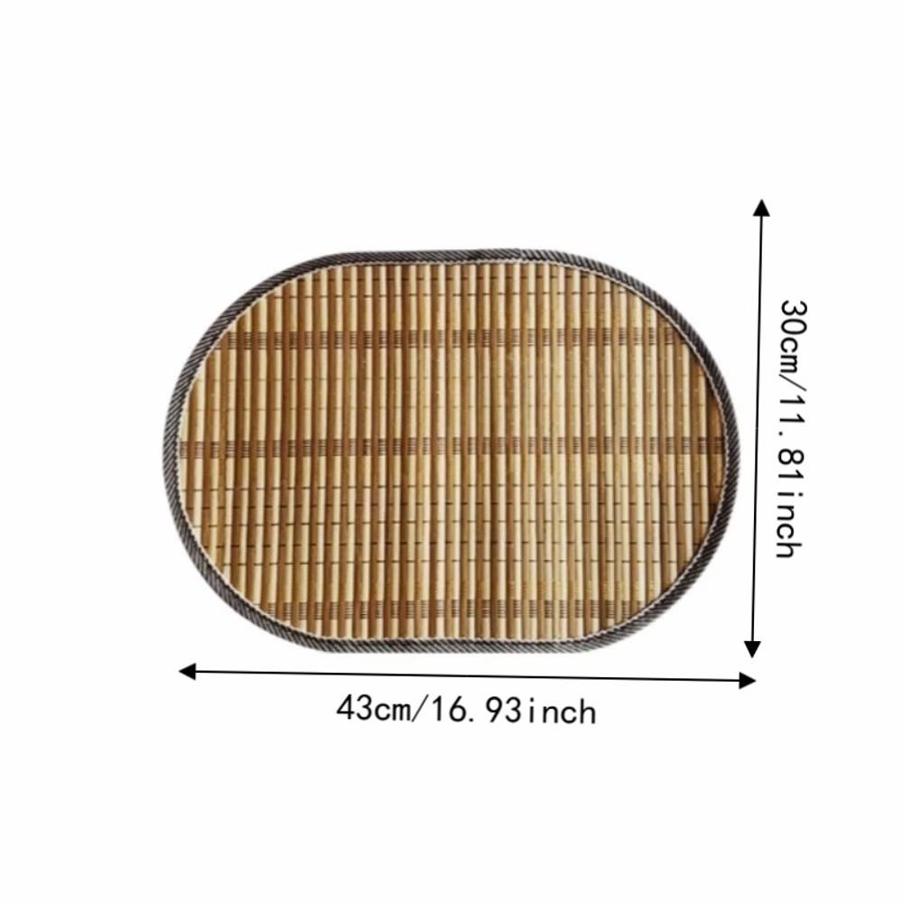 Rustic Bamboo Placemat Lightweight Kitchen Table Mat New Table Protection Mat Dining Room Layout