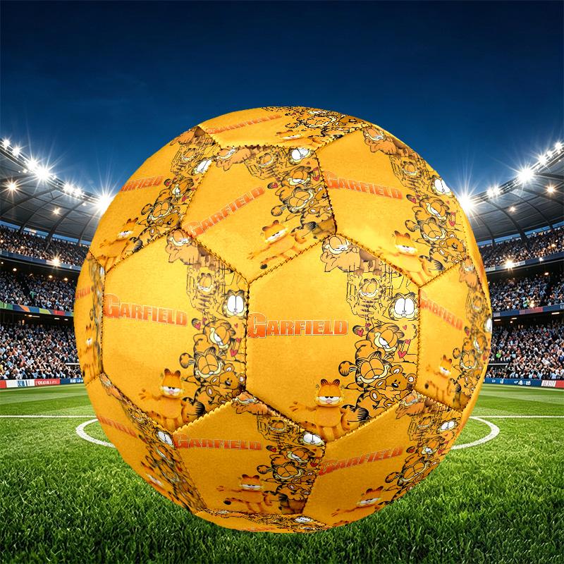 Garfield Print Size 5 Soccer Ball, PU Wear Resistant Football for Match Training and Daily Practice, Birthday Gift for Soccer Fans