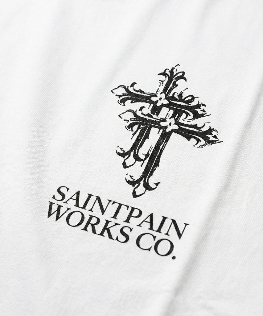 SAINTPAIN Sp Air Cotton Double Cross Short Sleeve Tee White