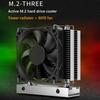 Радиатор M.2-THREE для SSD M.2 2280 с вентилятором 6010, радиатор для твердотельного накопителя, охлаждение, термопрокладка, радиатор SSD для настольного ПК
