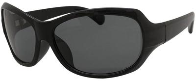 Солнцезащитные очки az Polarized Light Cut Curve Type с черными поляризованными линзами [лейбл FaceTrick]/Защита от ультрафиолета/Синяя оправа/Дымчатый AZPL3128-1SM