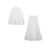 Kaslead New Arrival Women's Clothing Fashion Style Cut Out Embroider Shirt Skirt 4786052 2731051