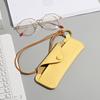 PU Leather Glasses Bag Anti-lost Eyeglasses Holder Creative Sunglasses Case  Students
