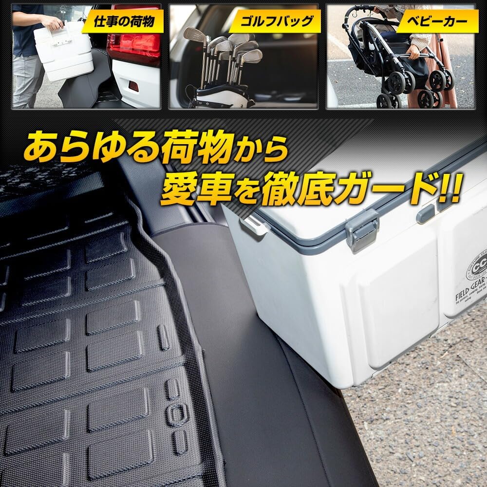 YOURS New 60 Series RAV4 Dedicated Rear Bumper Guard Mat Luggage Trunk 60 Series RAV4 Guard Custom Parts Accessories Dress Up S (Yours), [AXAN64]