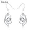 Женские серьги из медного сплава с цирконом Lindon - Серьги-подвески в подарок на свадебную вечеринку