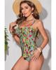Комплект танкини без рукавов с цветочным принтом