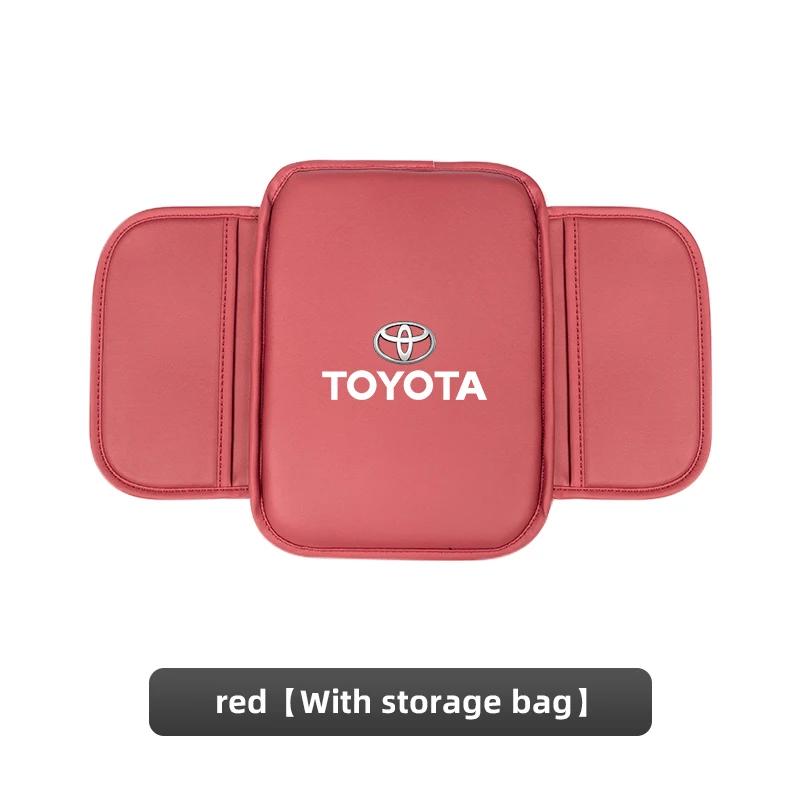 Горячие Для Toyota Для Toyota 2026 Новые Колпаки на Колеса Автомобильный Коврик на Подлокотник Центральная Консоль Кожаная Защитная Подушка Для Toyota Gazoo Racing TR