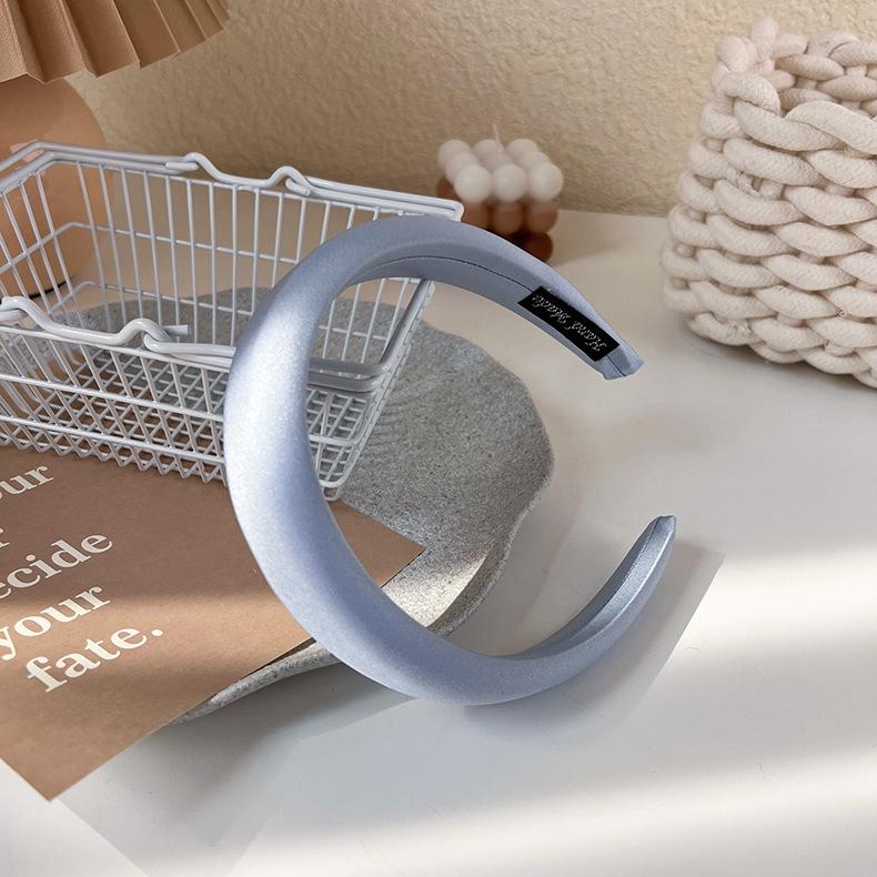 Однотонные широкие обручи для волос, повязки для волос для женщин, модные аксессуары для волос, повязки для волос для девочек, милые повязки на голову из губки, головные уборы