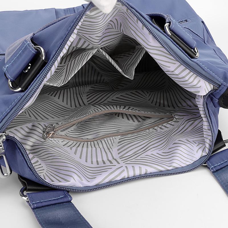 Solid Color Handbag Nylon Shoulder Bag Women's Large Capacity Tote Bag