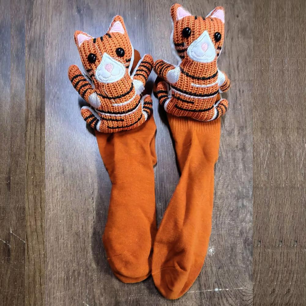 New Animal Socks 3D Plush Crochet Animal Socks Cute Animal Socks Warm Floor Socks Cartoon Socks