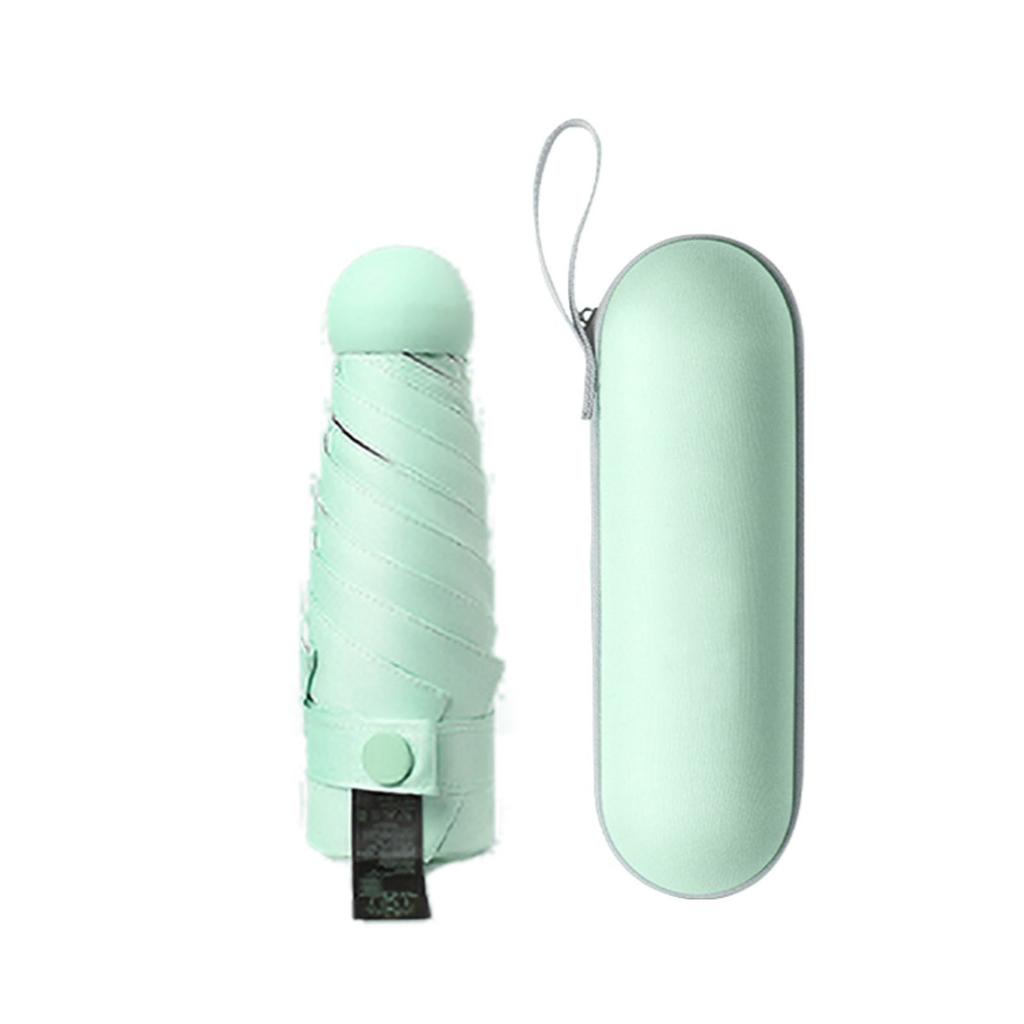 Sun Umbrella Folded Ultra Light Six Bone With Box Sun Protection UV Protection Sun Shade Sunshine Rain Dual Purpose