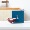 80ml Red Ceramic Teacup Luxury Tea Bowl Tea Cup Set Tea-tasting Meditation Cup Chazhan Master Cups for Tea Supplies Decoration