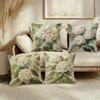 4Pcs Rural Flower Style Digital Printing Pillow Cover Short Plush Suitable Living Rooms Bedrooms Sofas Throw Cushion Cover