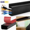 Under-Desk Cable Organizer 40cm Self-Adhesive Cable Management Cables Raceway For Home and Office