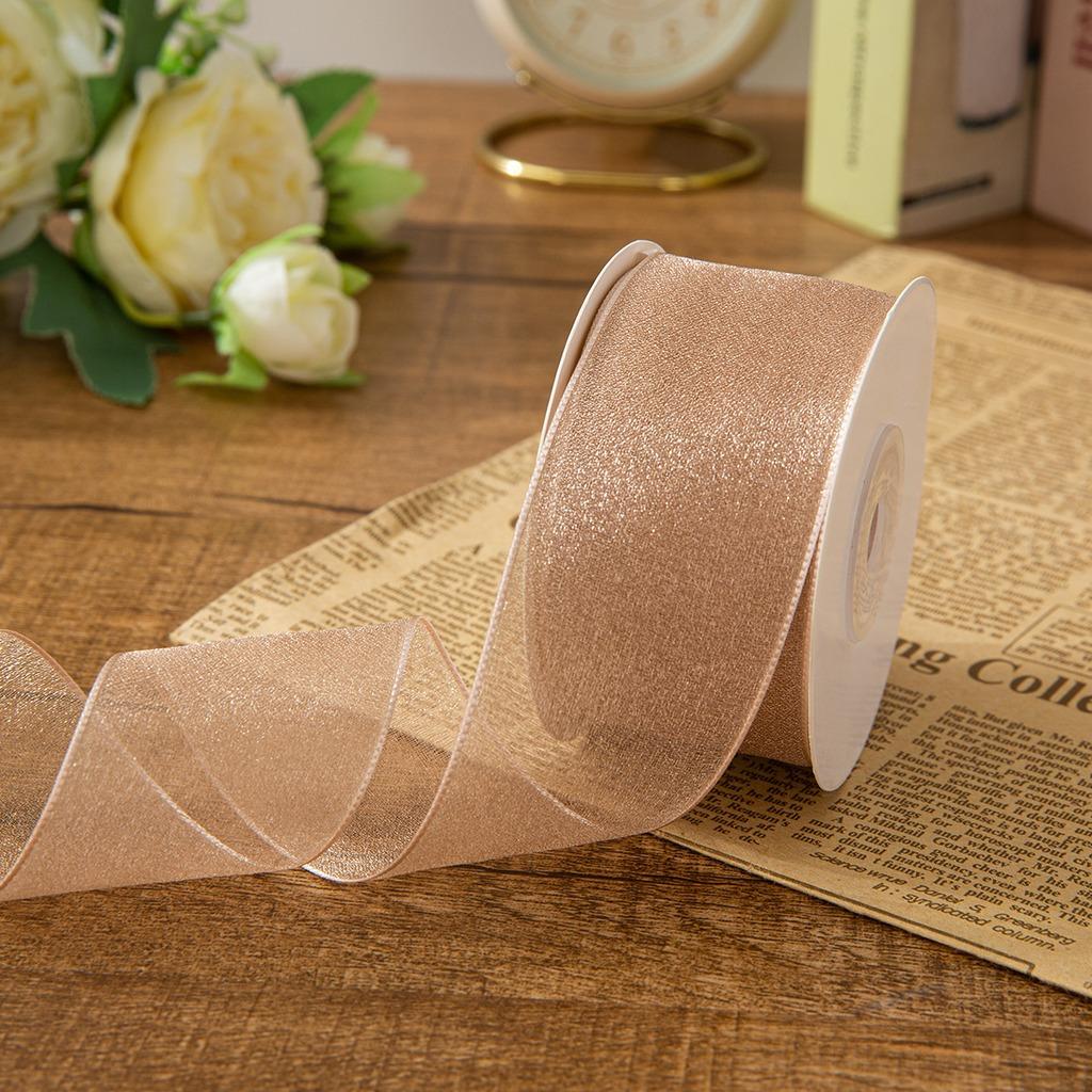 Bow Making Ribbon Shimmering Decorative Woven Ribbon Gift Wrapping Ribbon Decorative For Hair Accessory Diy Hat Embellishments