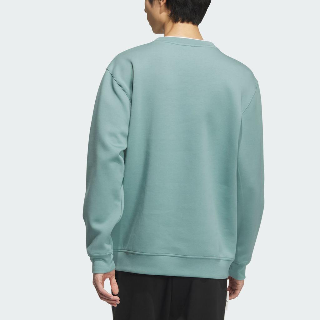 Adidas FW24 Маленький логотип Sweat Series Свободный крой Круглый вырез Длинный рукав Толстовка Мужская толстовка Светло-серый JM3412