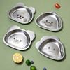 316 children's tableware Cartoon dinner plate Kindergarten school 304 stainless steel plate Cute baby food plate