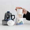 Керамическая офисная кружка из Китая: Креативный подарок к юбилеям и мероприятиям компании, с сувениром с индивидуальным логотипом.