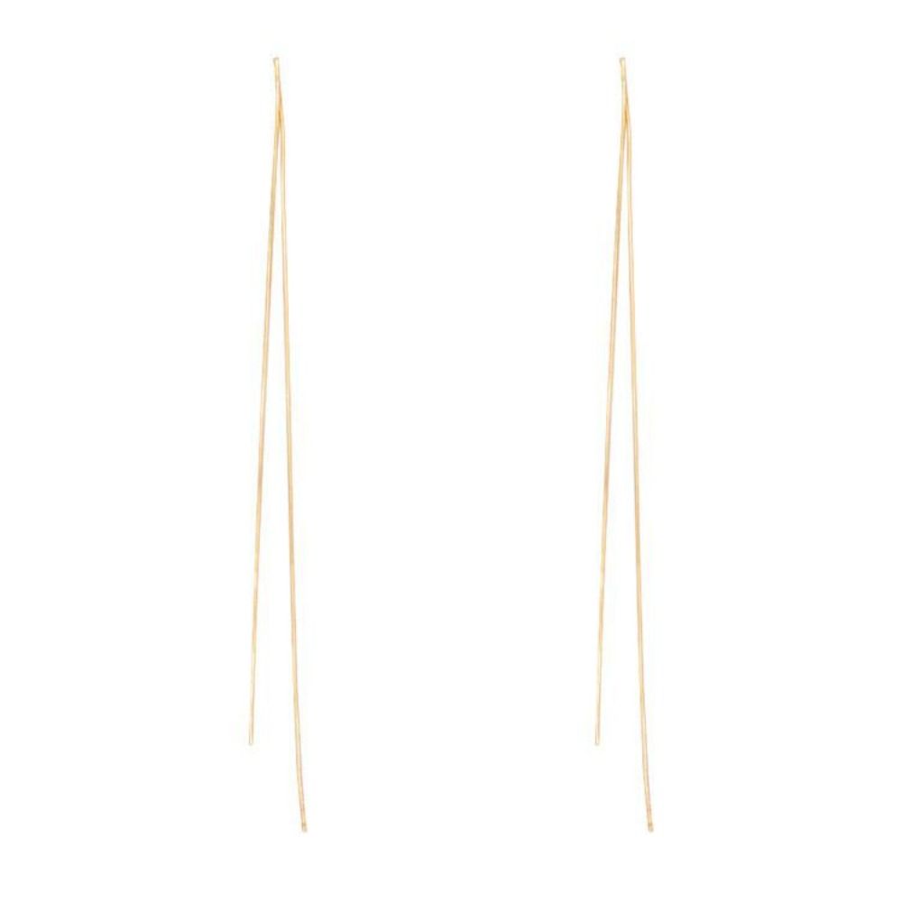 Wave Shaped Chain Earring Metal Accessories Fashion Long Tassel Earrings  Women