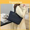 Versatile Retro Large Tote Bag Durable Nylon Handbag Ideal For Everyday Women Commute