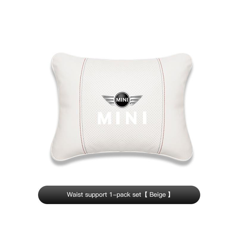 Car Headrest/Lumbar Support Auto Neck Pillow Waist Cushion For MINI WORKS Cabrio Coopers Countryman Aceman Clubman Coupe Paceman dymfu11