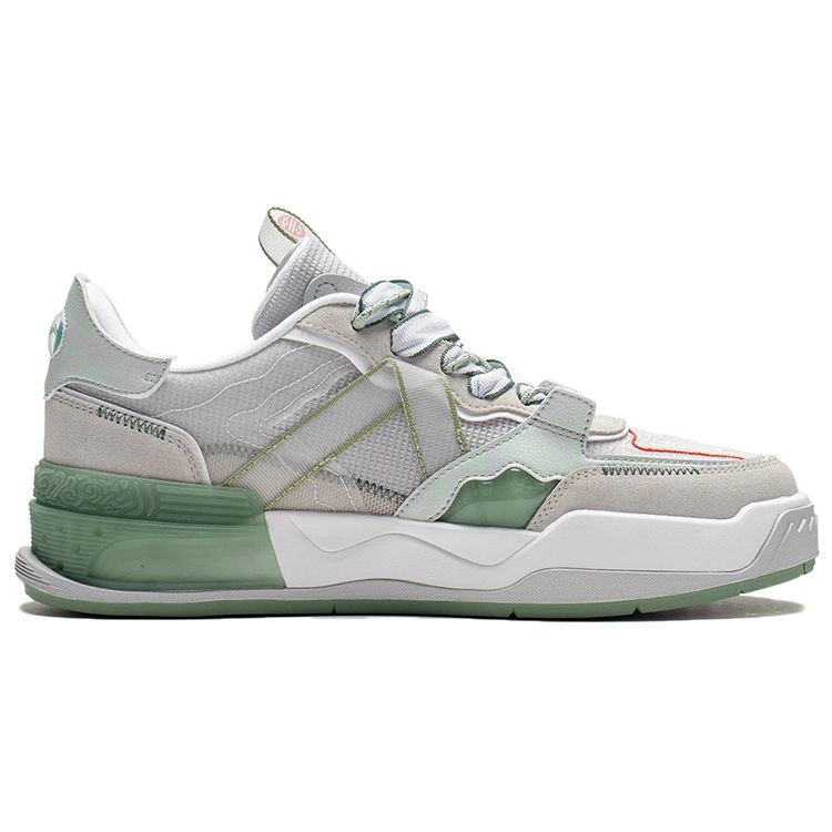 Li Ning CF Flash Star Classic Casual Low Top Skate Shoes Unisex Skate Shoes Micro-Crystal-Grey AGCS044-1