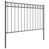ASSEN Fence Panel Gray 170 x 130 cm Steel