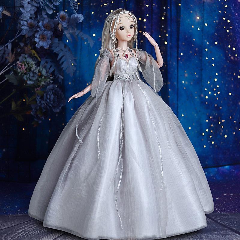 Большая кукла для переодевания 80 см, принцесса, игра в домик, игрушка для девочки, праздничный подарок на день рождения, подарочный набор, подарочная коробка