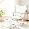 Comfortable Seating Furniture Set, Stylish TV Chair and Stool, Lounge Chair with Stool (only with armchair and stool)