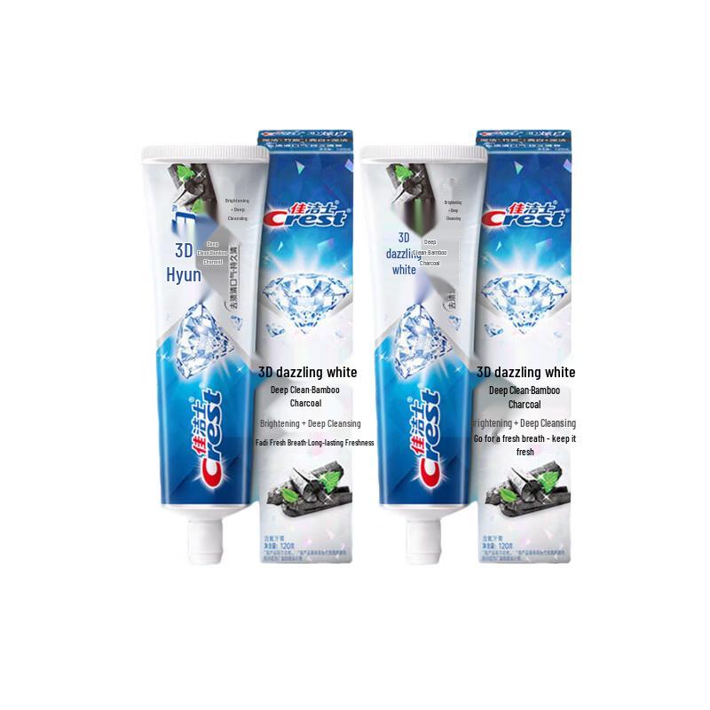 Зубная паста Crest 3D White с бамбуковым углем, двойная упаковка