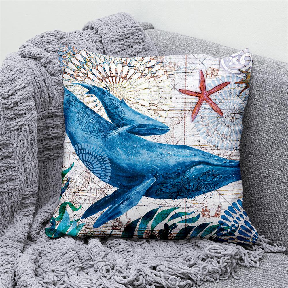 Juste de coussin en velours, анималистический цветочный узор, декоративная ткань taie d'oreiller, oreiller pour la maison, канапе, chambre, voiture, loup, vache