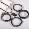 Men's Black Gallstone Hematite Magnetic Bracelet & DIY Necklace Trend