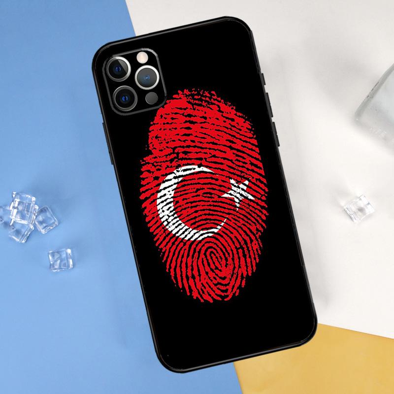 Чехол для телефона с отпечатком пальца и национальным флагом для iPhone 15 Pro 16 Pro 11 13 14 Pro Max 12 Mini XR 16 15 Plus 16e Защитный корпус