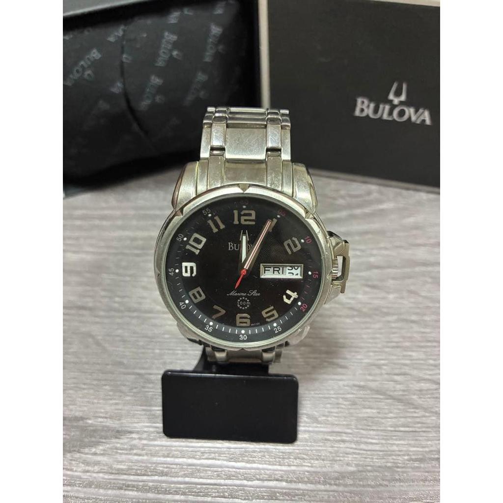 Б/у Мужские часы Bulova Marine Star Черные