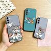 Чехол для телефона I-Tom And J-Jerry для Samsung Galaxy A73, A72, A71, A70, A53, A52, A51, Другие Мягкий Черный Чехол