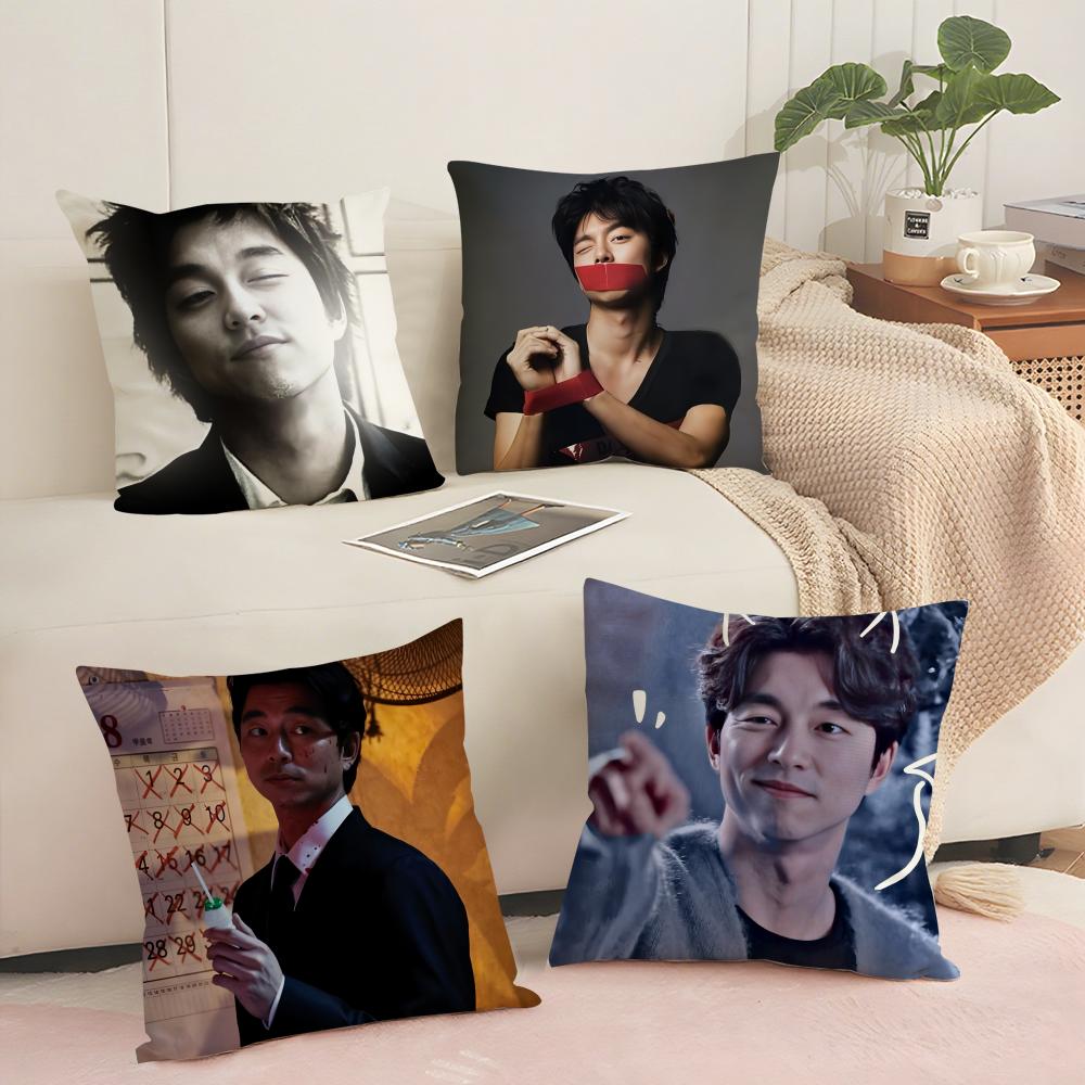 G-Gong Yoo Наволочка для подушки Мягкая коротковорсовая наволочка Гладкая уютная текстура Эстетичный чехол для подушки Декор для дома