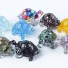 Faux Crystal Turtle Figurine Artificial Tortoise Miniature Statue Epoxy Resin Table Centerpiece Car Home Office Decoration Adult Sex Wear