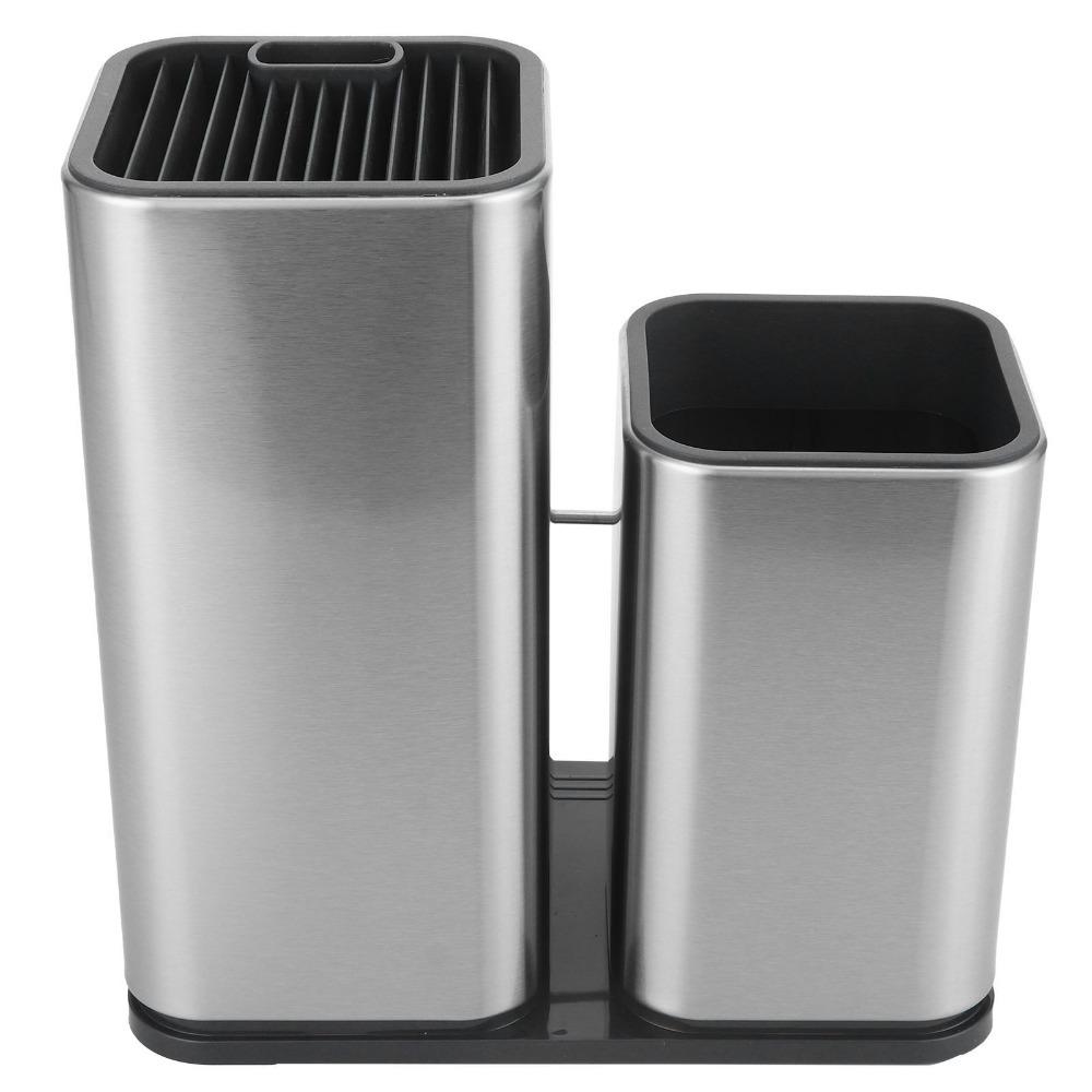 Thickened Utensil Bucket Rustless Steel Storage Tube Storage Holder Spoon Storage