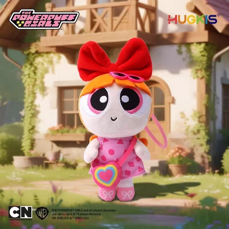The Powerpuff Girls Blossom Bubbles Buttercup Outing Themed Plush Doll Pendant For Kids And Collectors