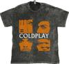 Coldplay T-Shirt Rock Band On 100% Cotton Vintage Washed Tee