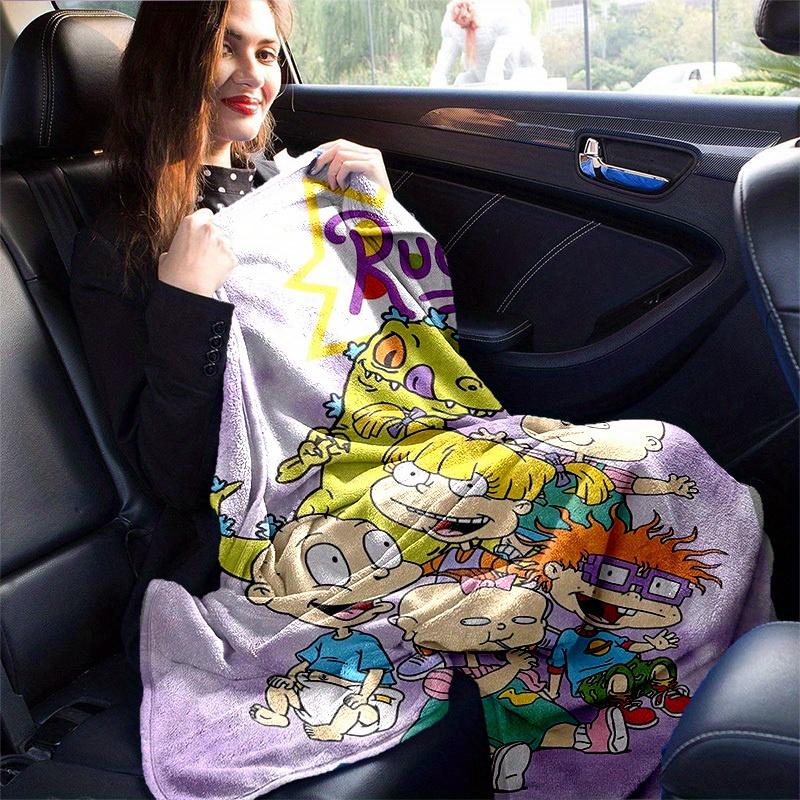 1pc Rugrats Home Decor Blanket: A Cozy Flannel Throw for Bedroom, Living Room, Travel, Camping, Car, Beach, Office Naps, Perfect Gift, Ideal Outdoor R