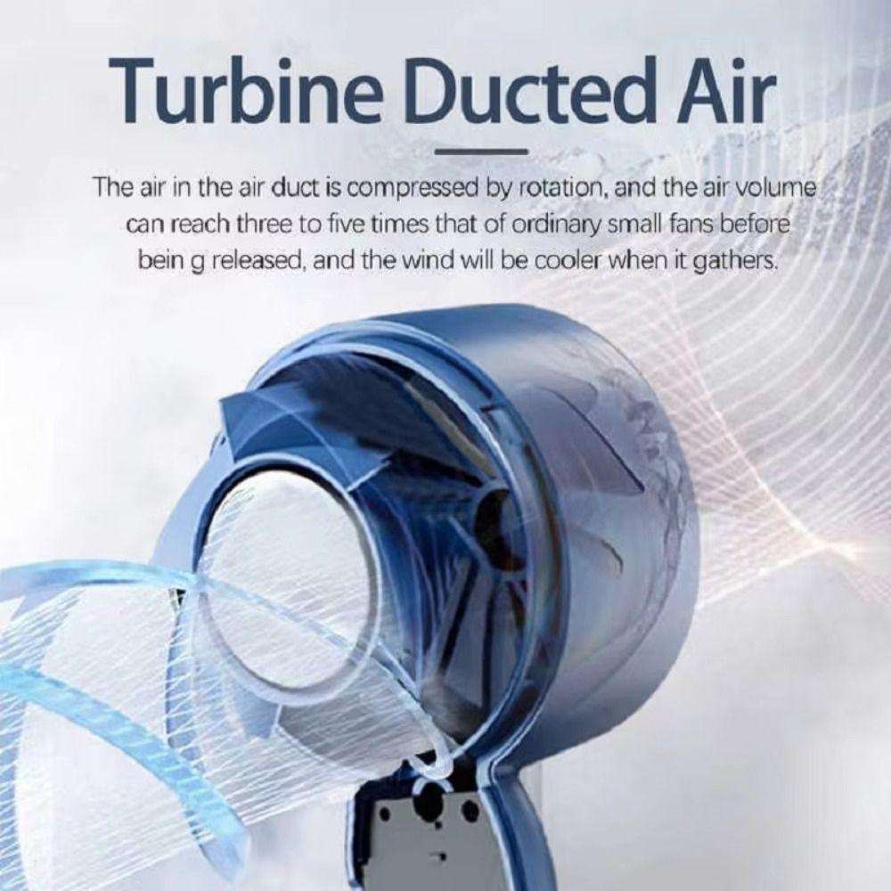 Portable Handheld Fan Cooler USB Rechargeable Desk Fan Cold Mini Air Conditioner Dormitory