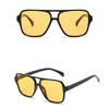 Big Frame Square Sunglasses UV400 Retro Eyewear Lightweight Pilot Sun Glasses  Outdoor