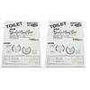 Toilet Seat Sheets (Wood-Free Paper) 200 Sheets (2 Boxes of 100 Sheets)