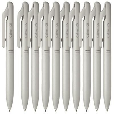 PENTEL Ручка-шариковая Calme 10, на масляной основе, 0,5 мм, серая, Ручки, BXA105N-A (10)