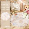 Cream Style Bedroom Decor Carpet Colorful Art Carpets for Living Room Fluffy Soft Round Lounge Rug Home Thicken Plush Floor Mat