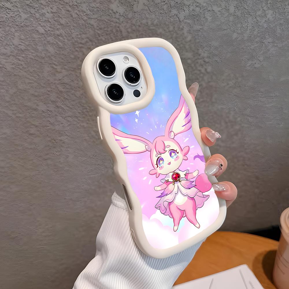HSR Mem Wavy Edge TPU Mobile Phone Case for iPhone 17 16 15 14 13 12 11 Air Pro Max Plus Colorful Cover