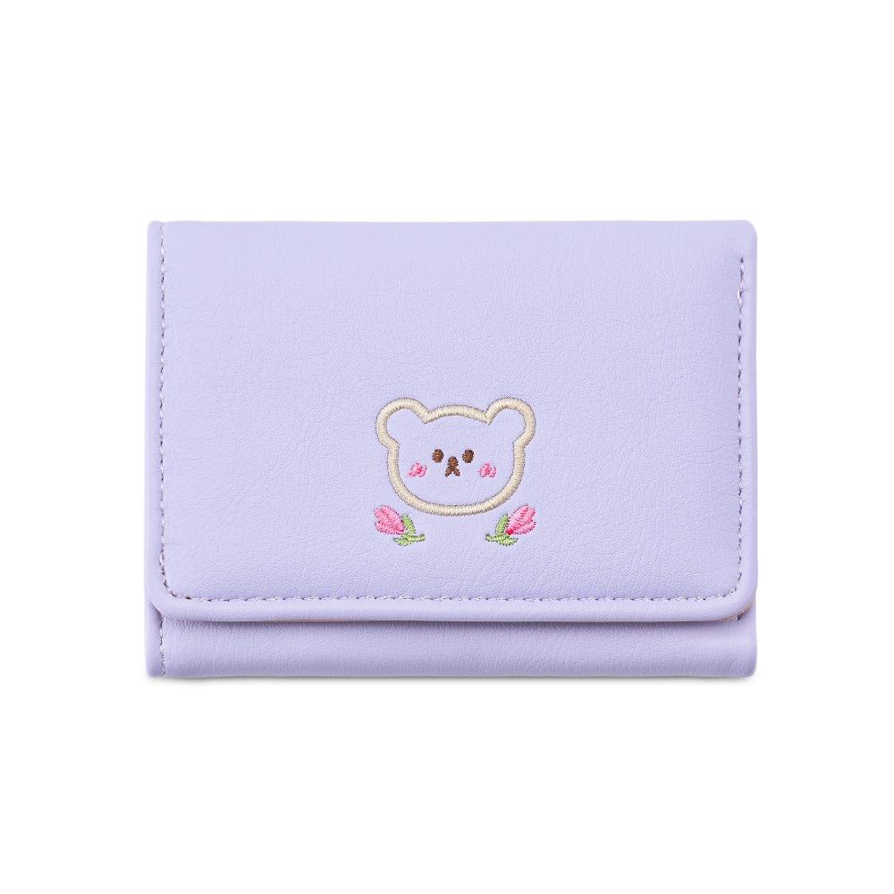 Multiple Card Slot Cute Tri-Fold Purses Kawaii Women Card Holder Storage Bag Coin Purse Daily