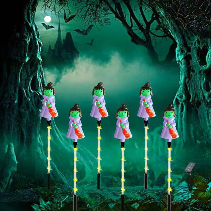 Solar LED Halloween Pumpkin Lantern for Outdoor Garden - Waterproof Decoration